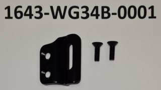 Przelotka linki/hak przerz. przedniej WG34B 34W FOR:46/36T A6066 BLK ANOD+M5X15 2PC(STL) (TCX ADV/SLR) M5