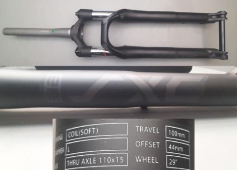 Widelec serw. Aluminiowy SXC3 32 SOFT SPRING W/LOCKOUT 29"28.6X40X245MM T100MM PM180 00D BLK(M)