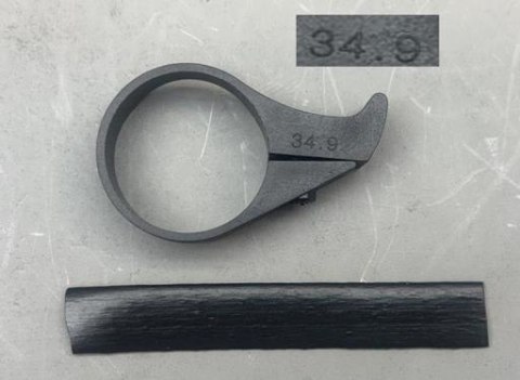 Prowadnica łańcucha CH-CD04 D=34.9MM W/BOLT BLK W/BLK TAPE