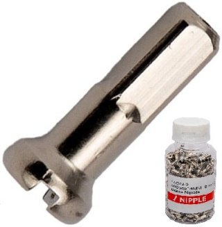 Nypel 14mm 2.0mm 14G cnSPOKE mosiądz / SL / 400szt